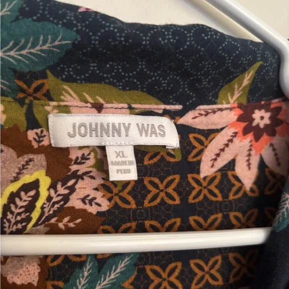 Johnny Was The Carly PJ Pajama Shirt Top Size XL Floral Delfino Print - Picture 3 of 5